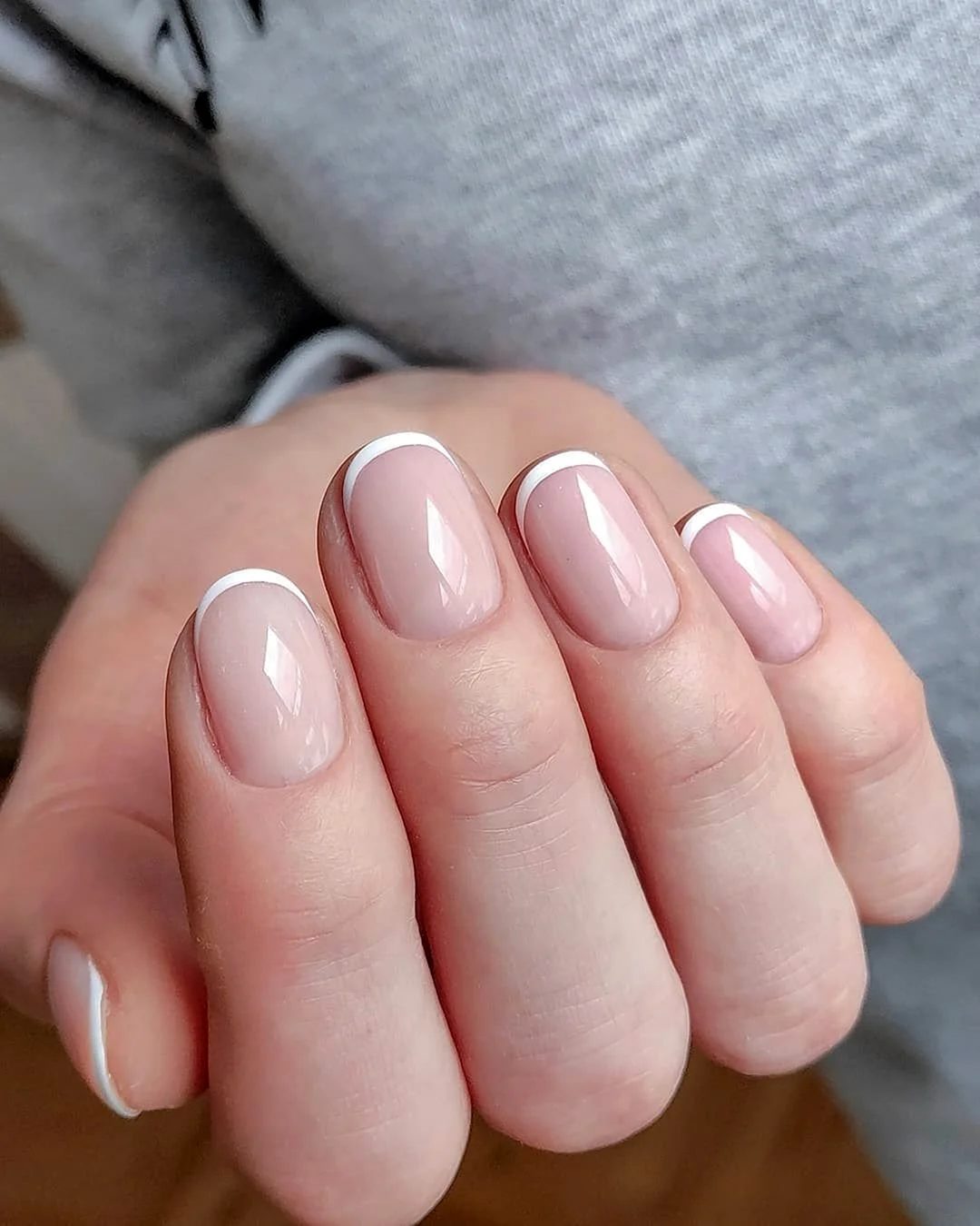 Френч на короткие ногти