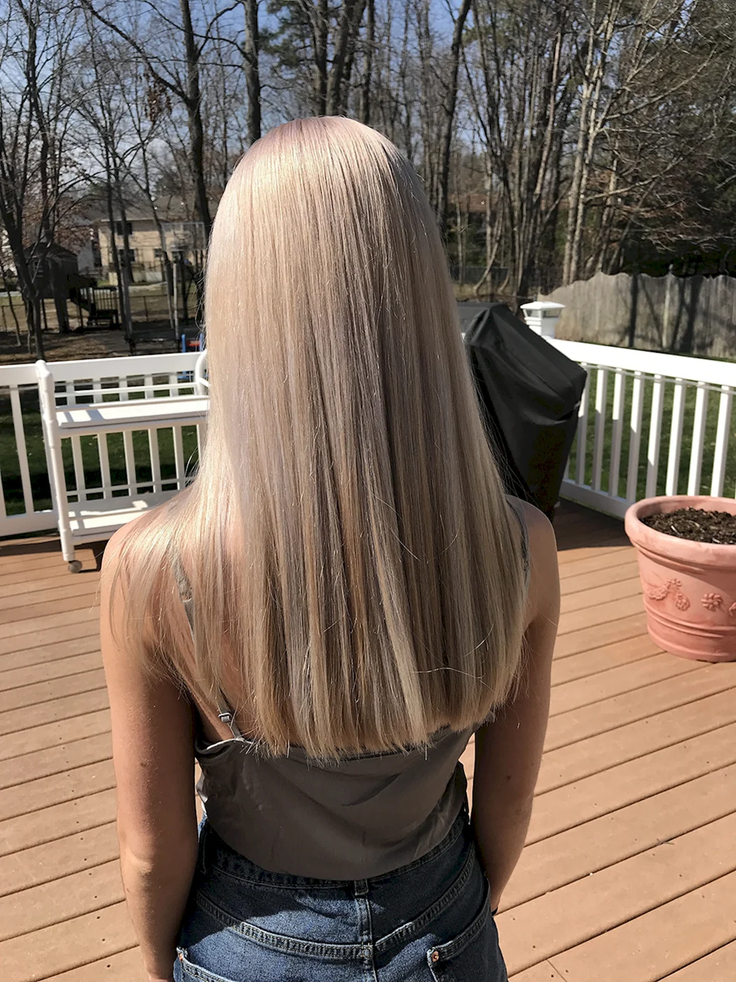 Ровный срез волос