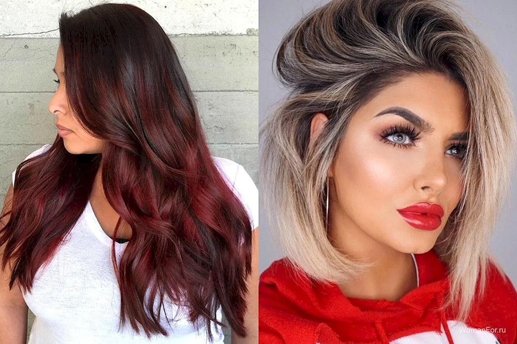 Окраска волос модные тенденции