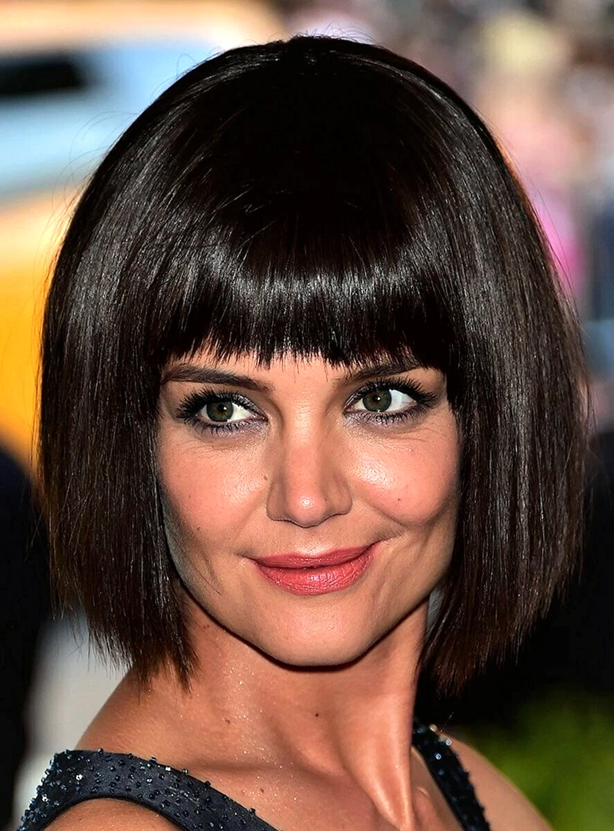 Кэти Холмс с челкой