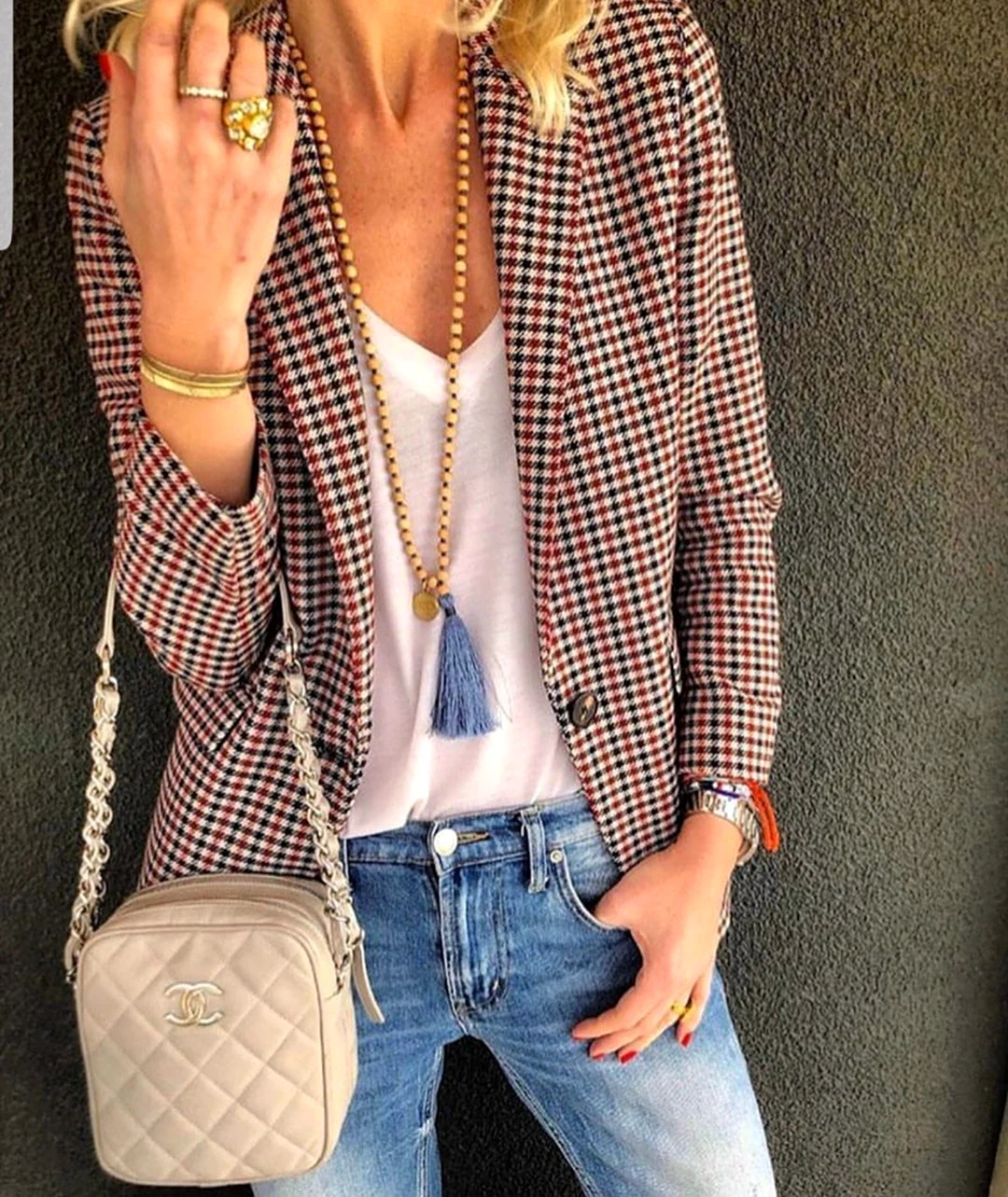 Образы с клетчатым жакетом