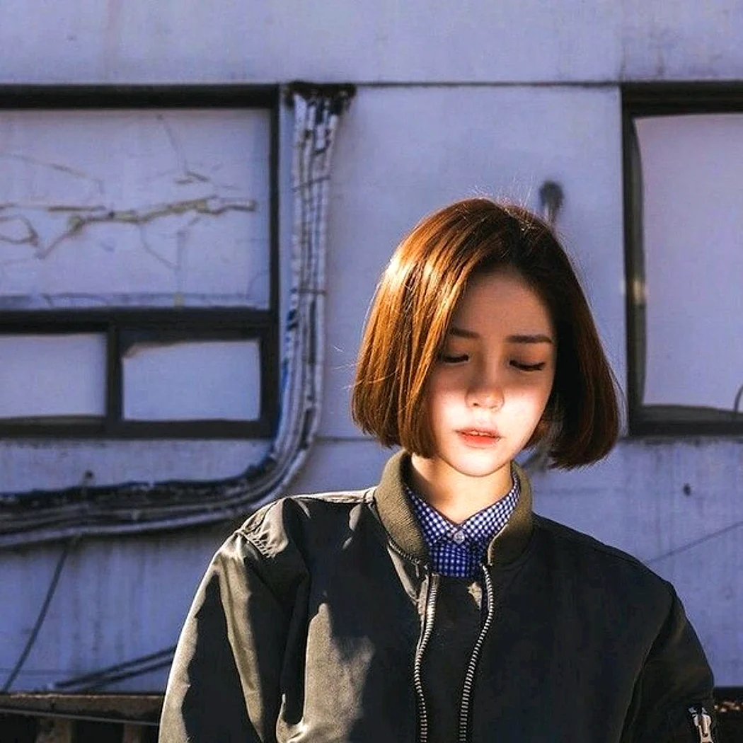 Кореянки с каре без челки