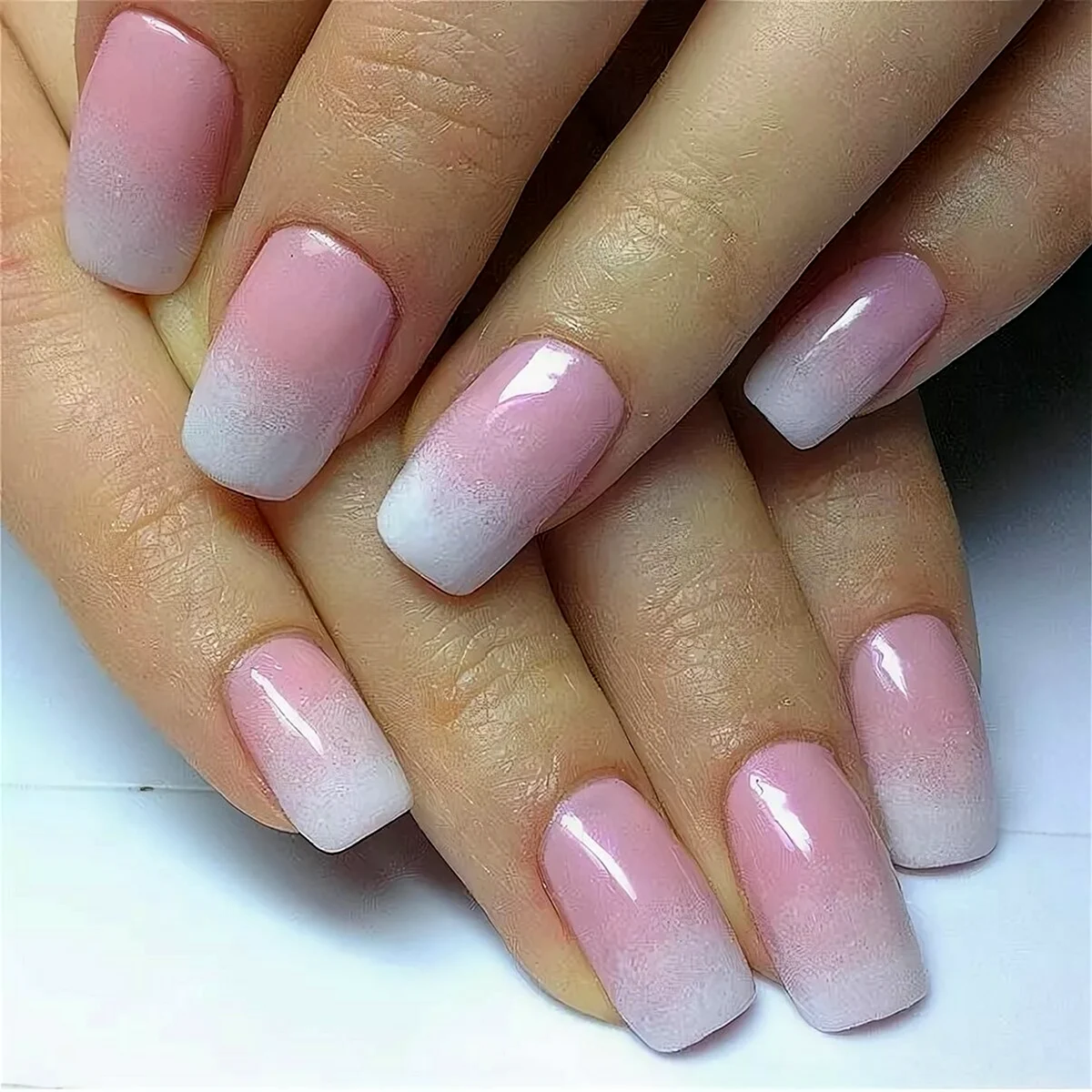 Маникюр омбре нюд