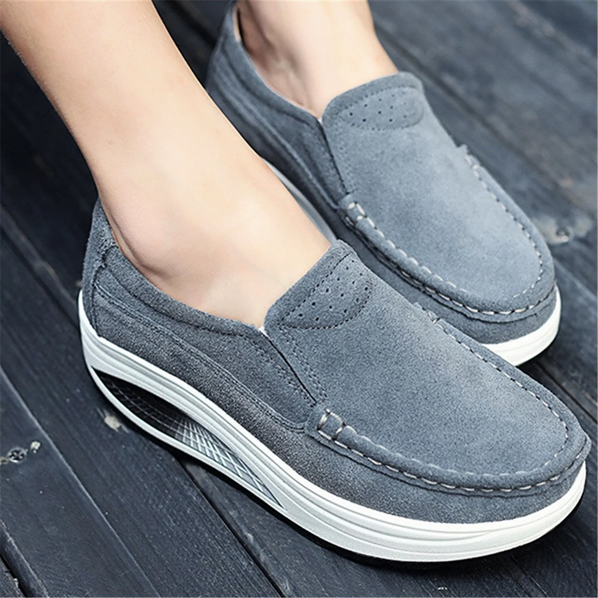 Spring обувь мокасины на платформе модель 3966