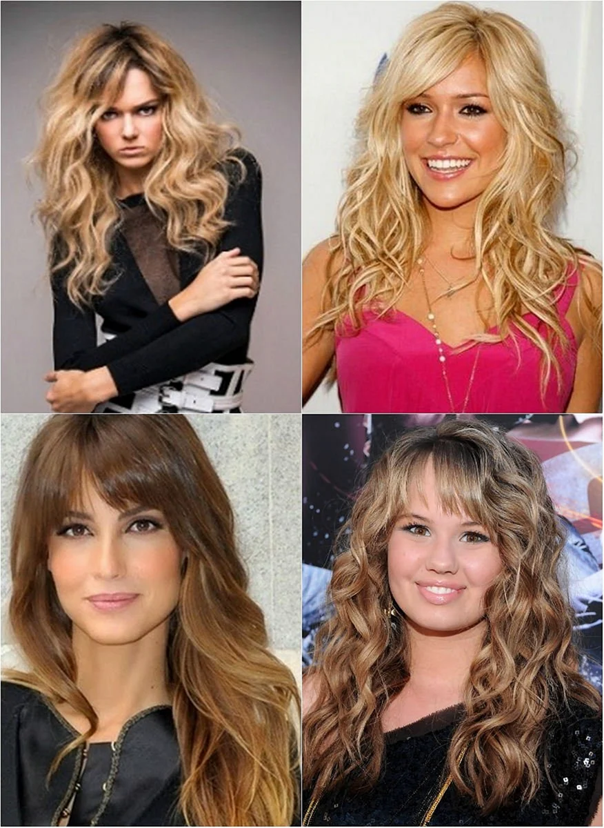 Кудри с челкой