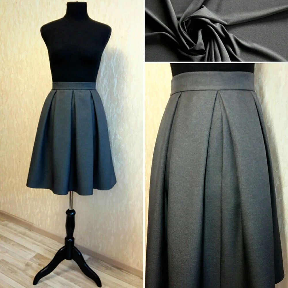 Юбка с бантовыми складками