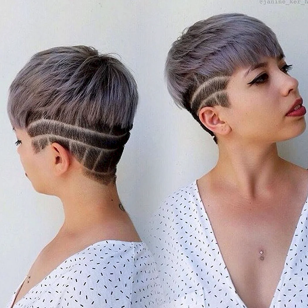 Стрижка андеркат шапочка