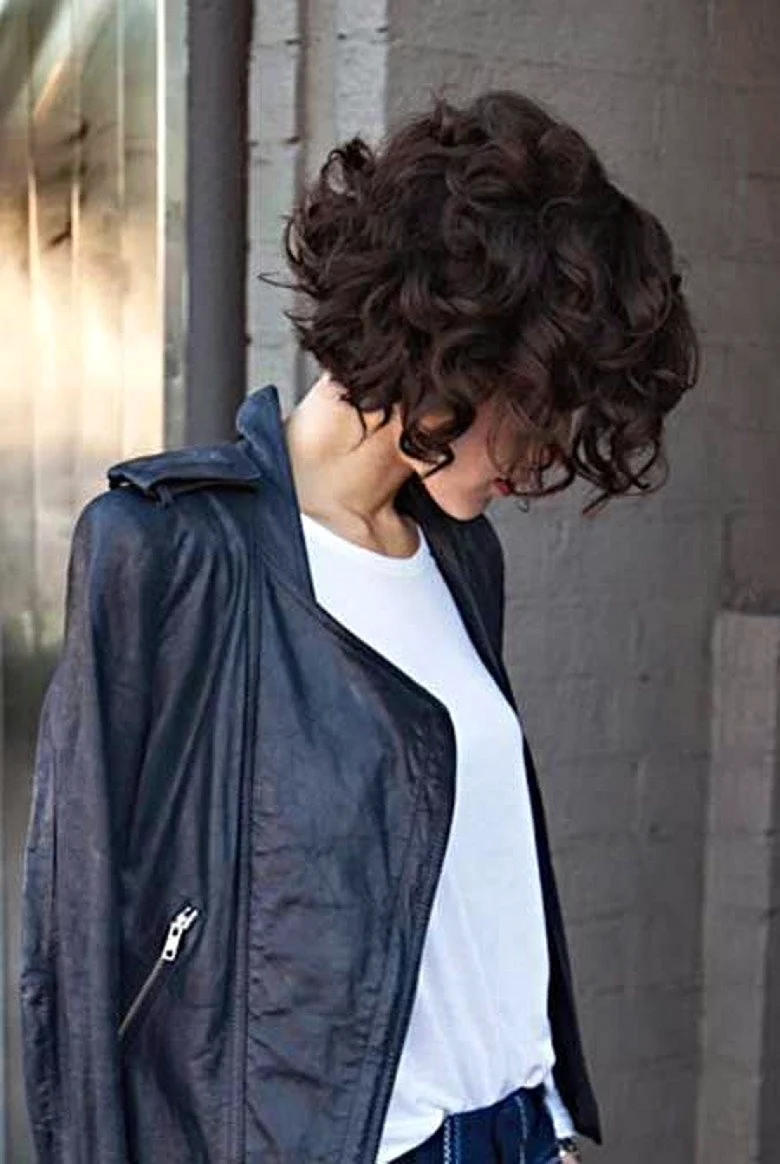 Корея Bob Haircut на волнистые волосы