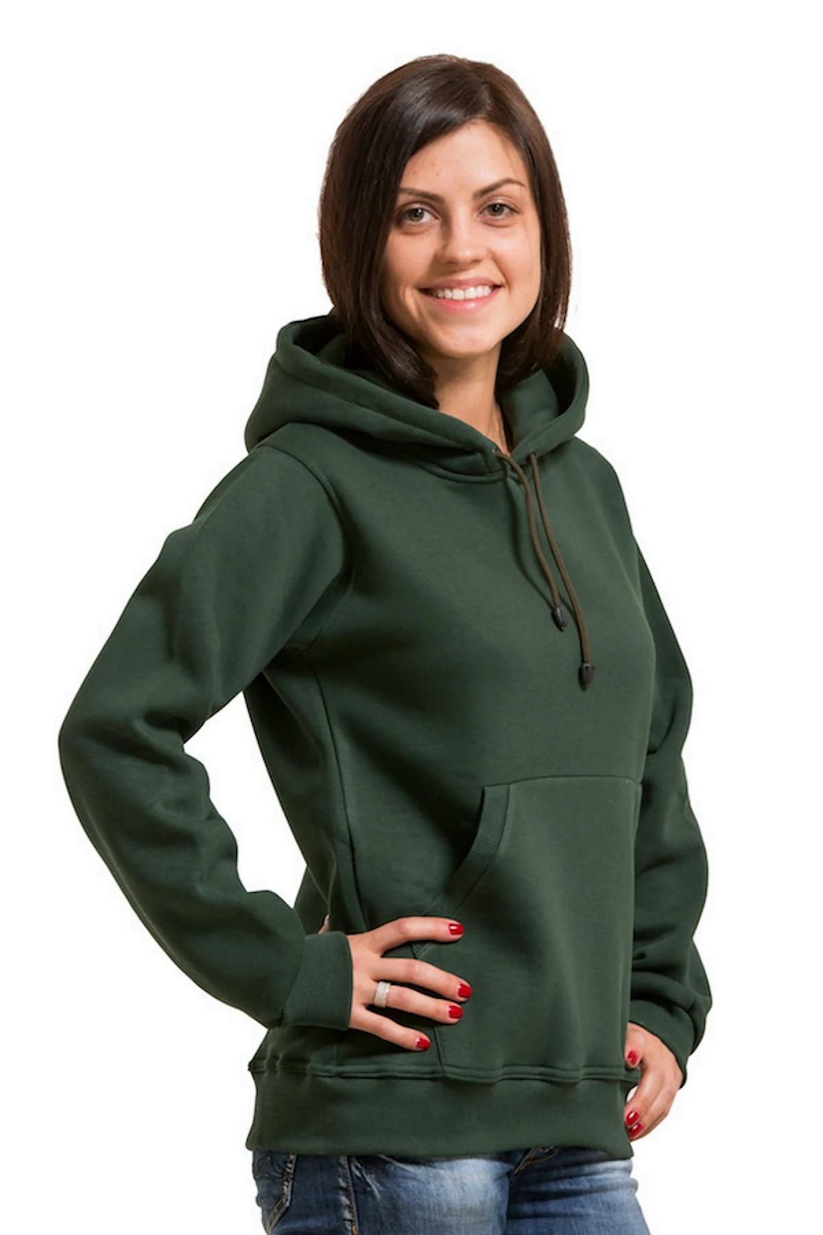 Khaki Color Hoodie woman парка