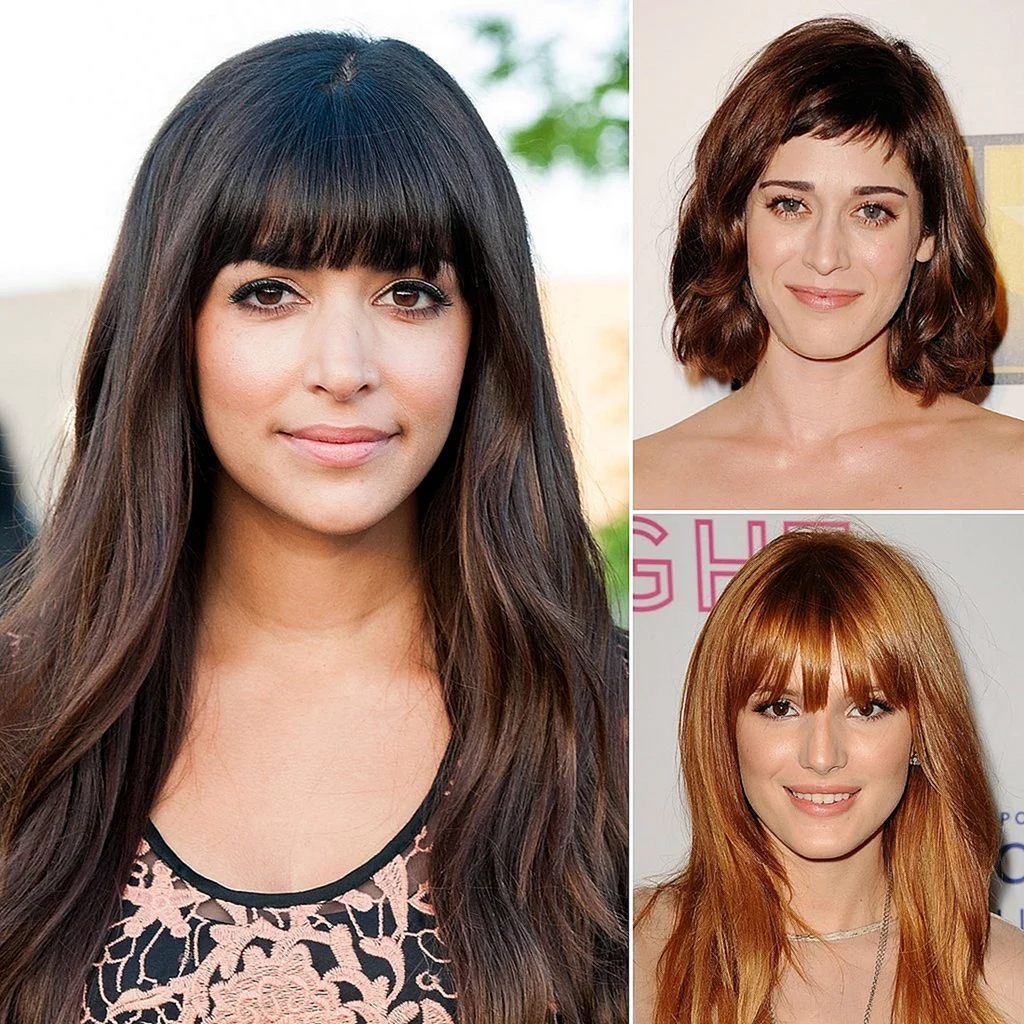 Челка для ромбовидного лица