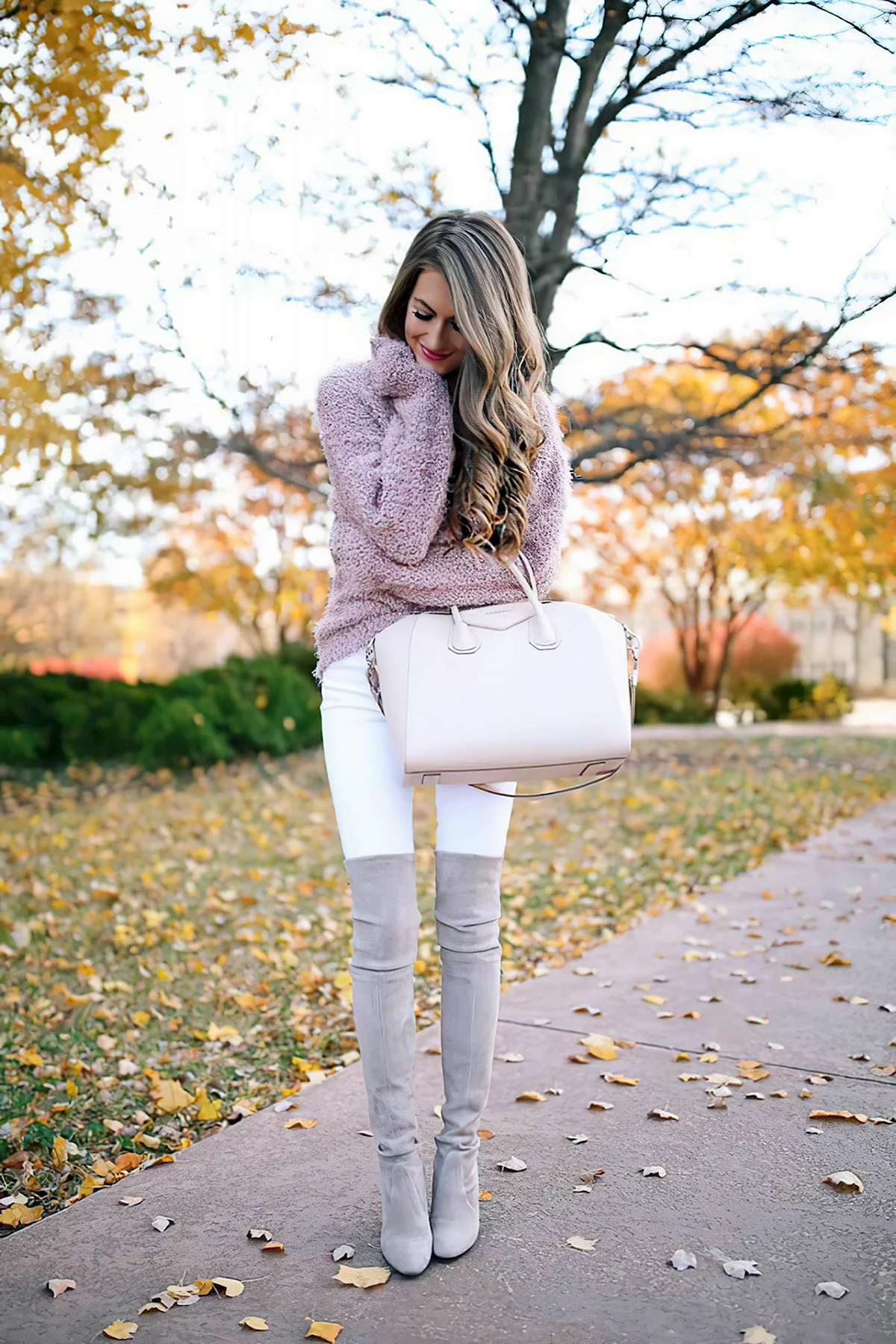 Осенний образ джинсы