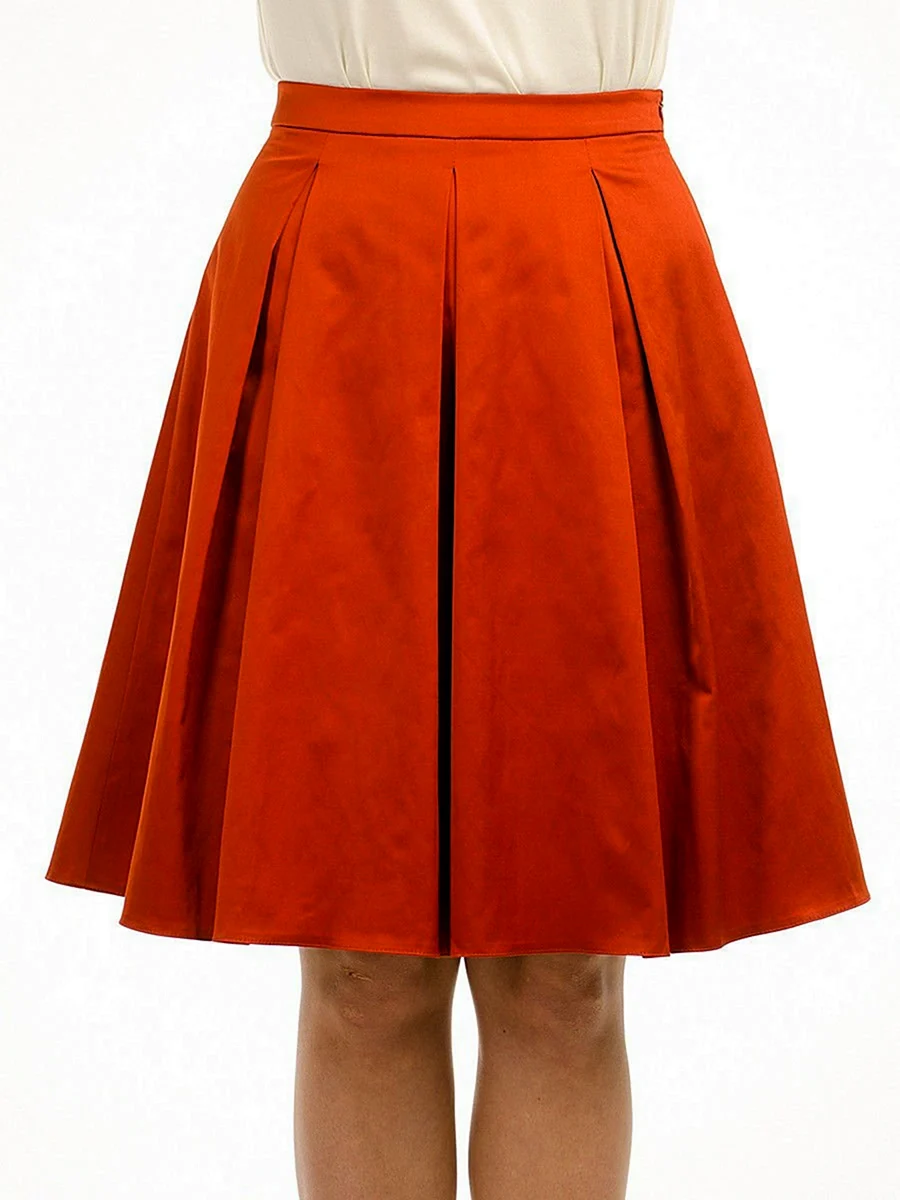 Прямые юбки с бантовыми складками