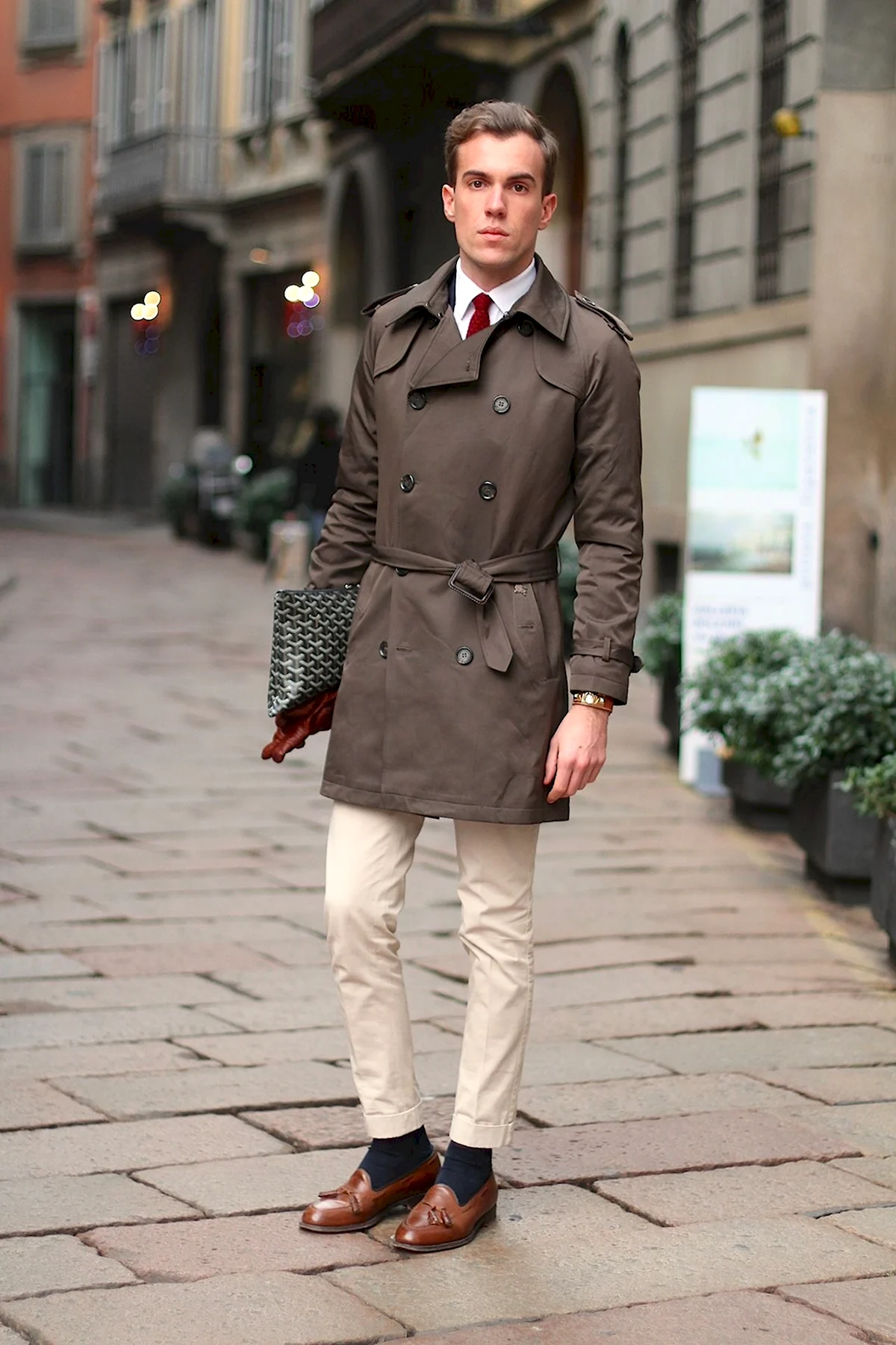 Ботинки Челси и тренч мужской