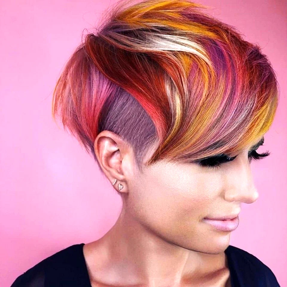 Пикси андеркат окрашивание