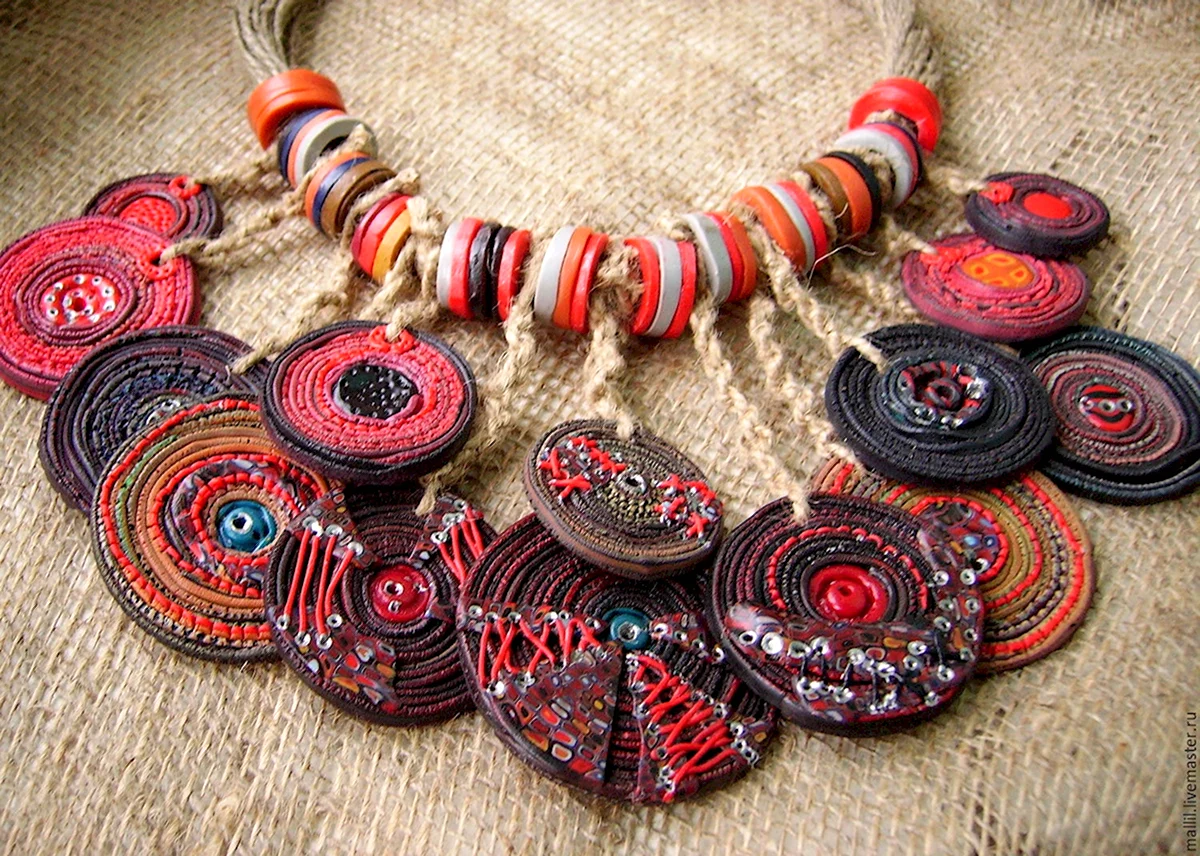 Африка украшения из полимерной глины в стиле бохо