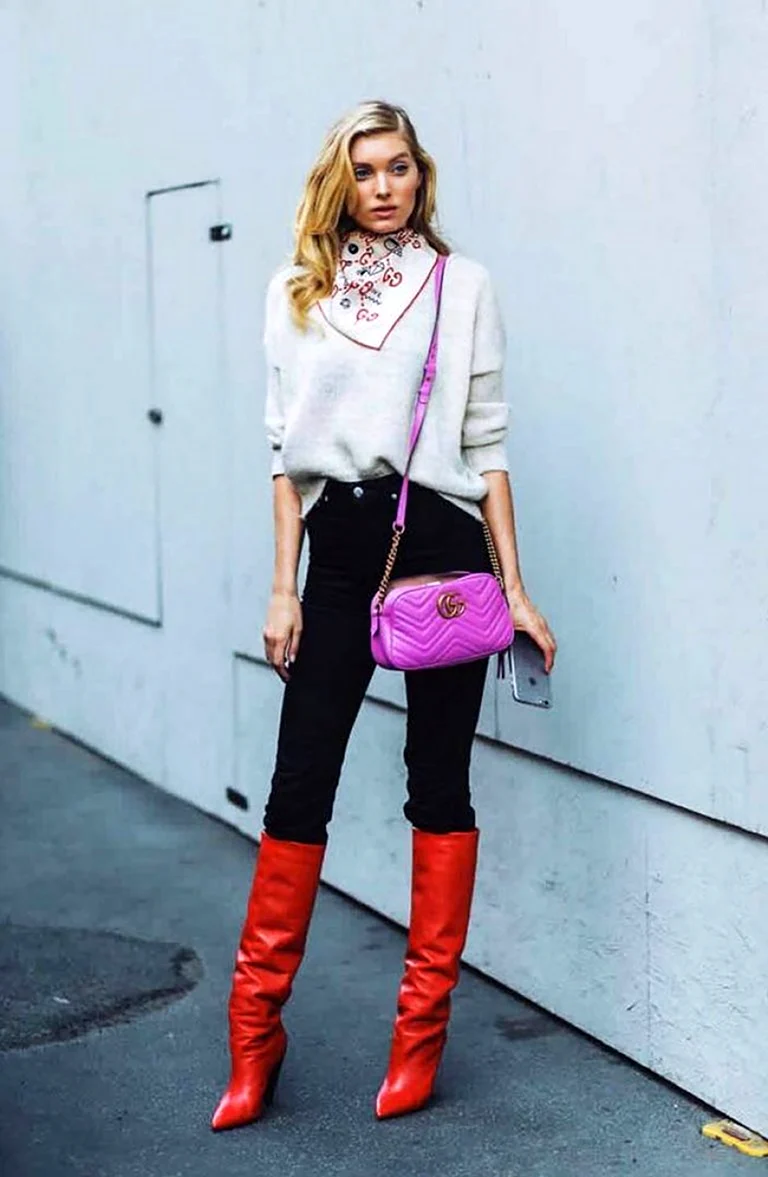 Красные сапоги стиль