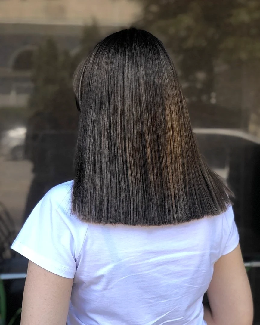 Ровный срез волос