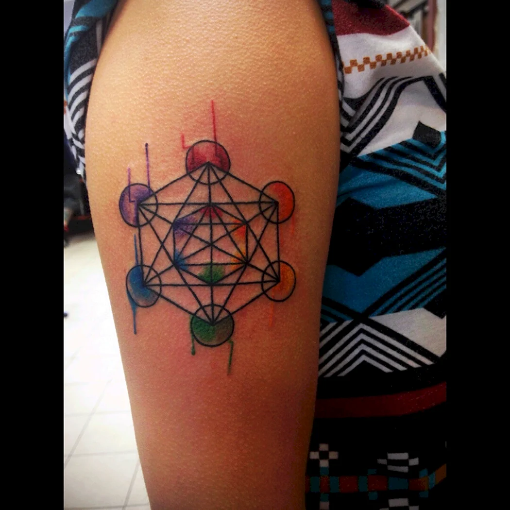 Тату геометрические фигуры музыкальные инструменты