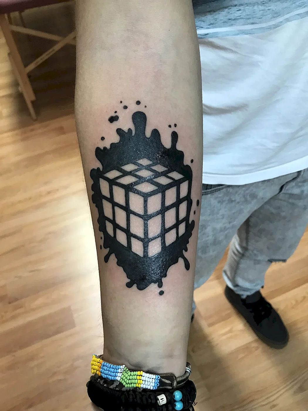 Тату кубик рубик
