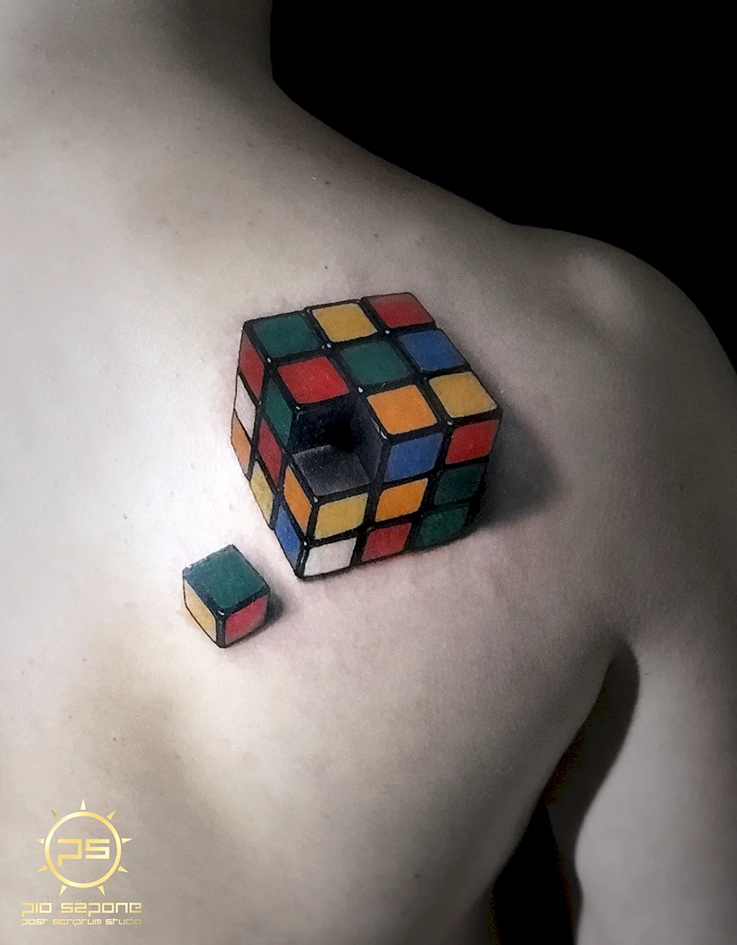 Тату кубики