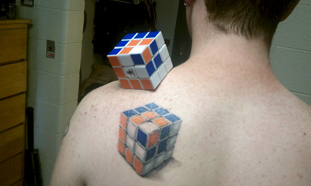 Тату кубик рубик