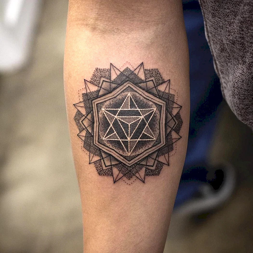 Тату ромбики