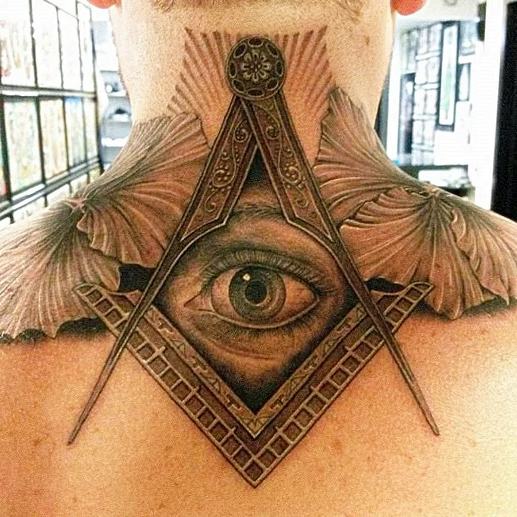 Масонское око тату