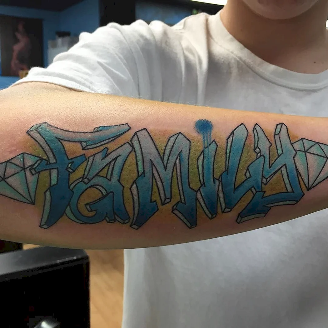 Тату граффити