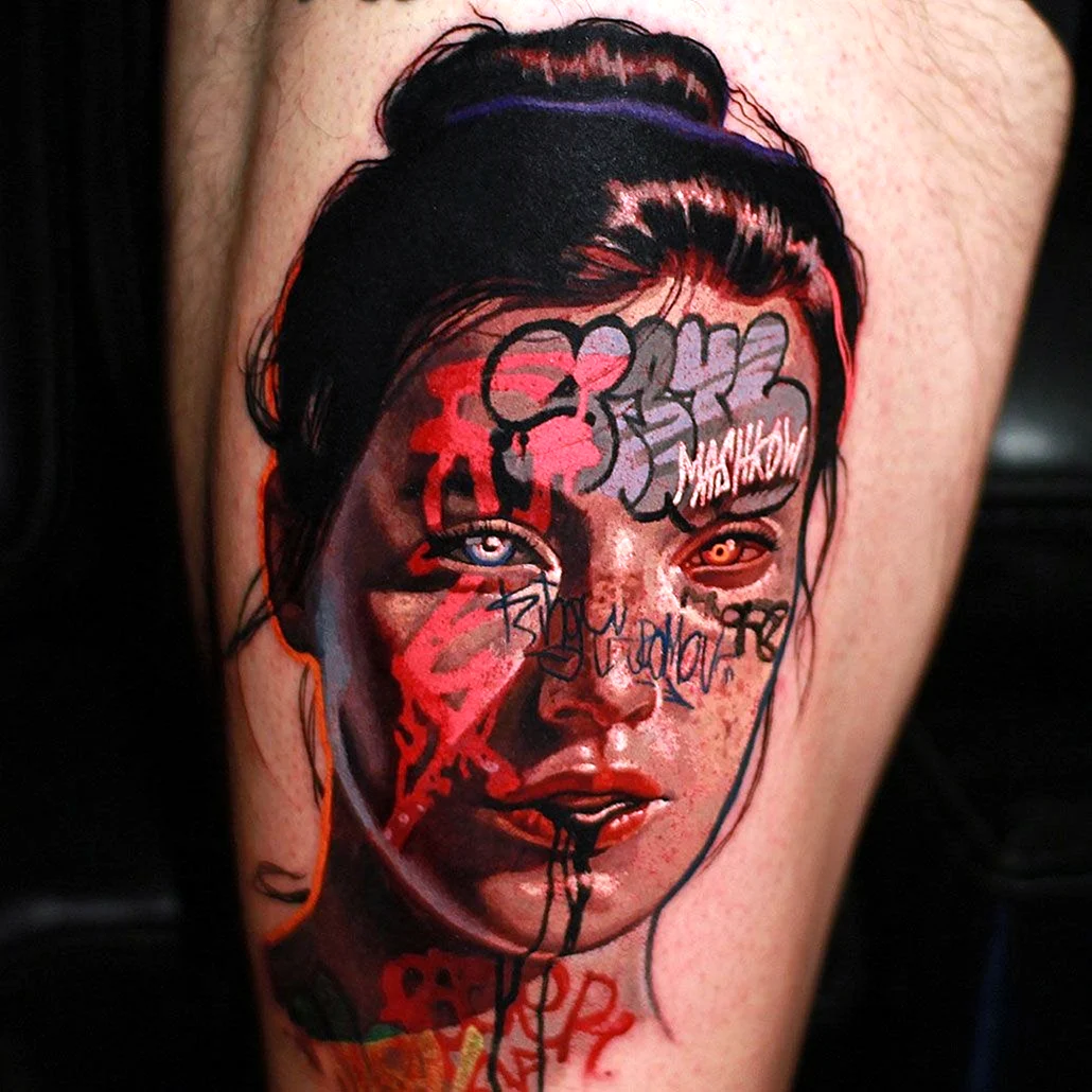 Тату граффити