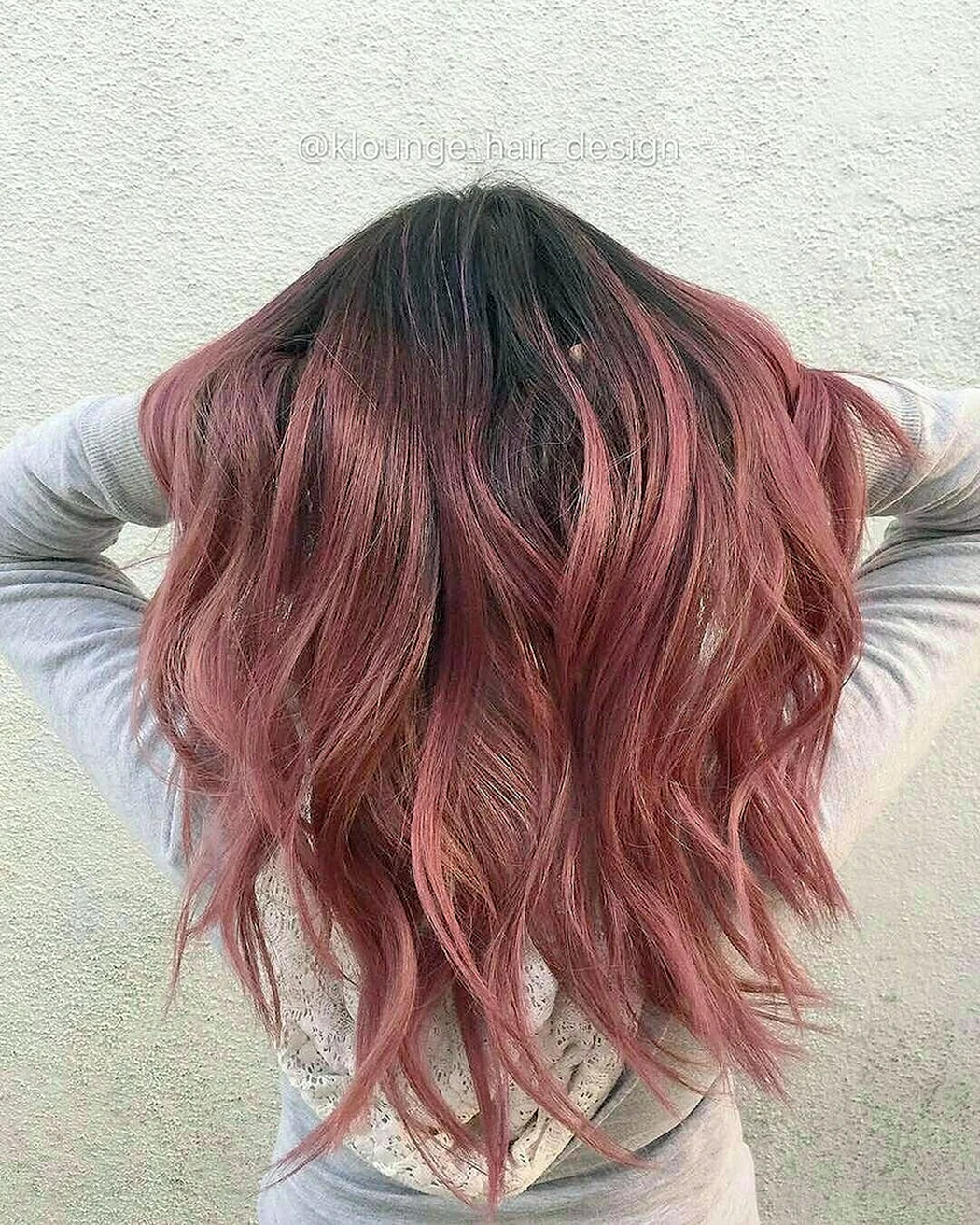 Роуз Голд балаяж