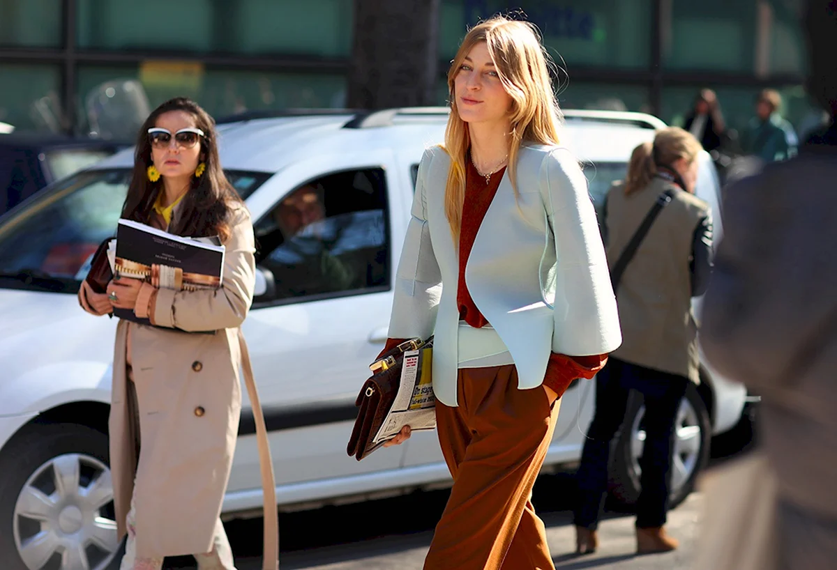 Итальянский стрит стайл женщины