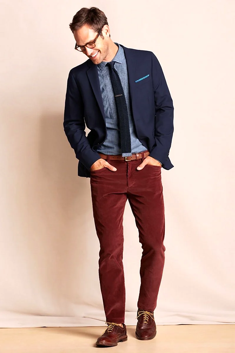 Чиносы мужские с пиджаком