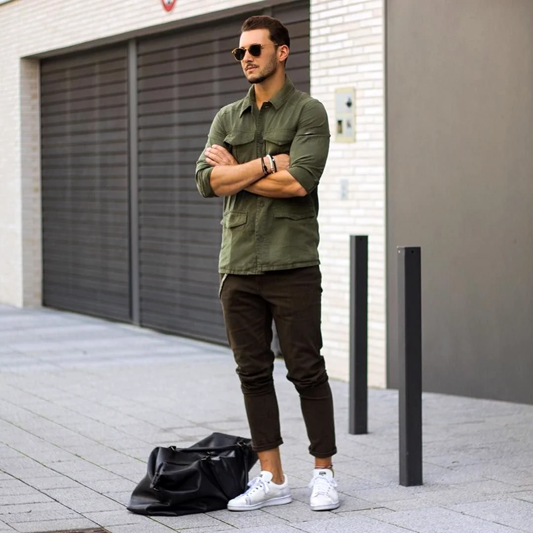 Стрит Веар стиль мужской милитари