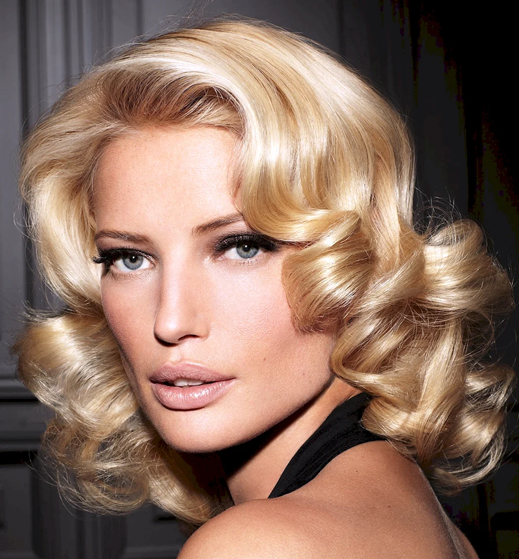 Голливудские Локоны на средние волосы