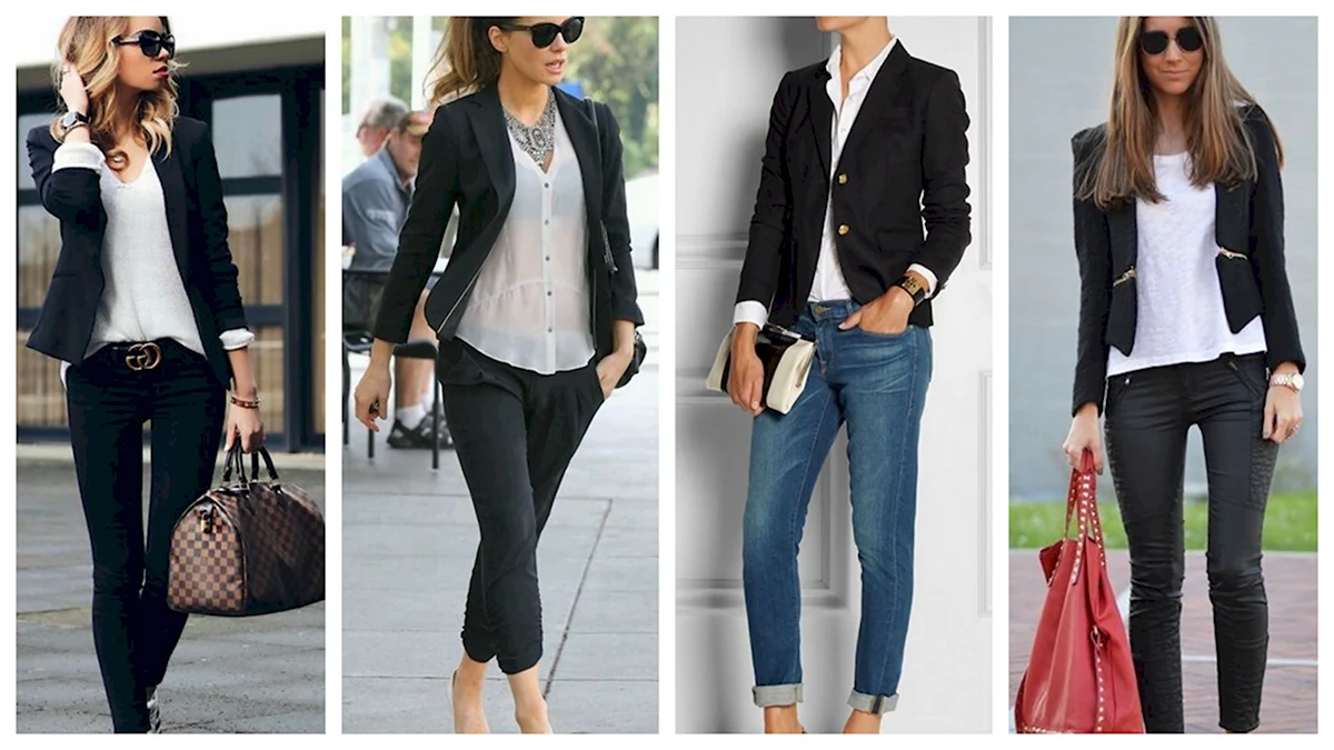 Тиль с пиджаками и боюками девушки