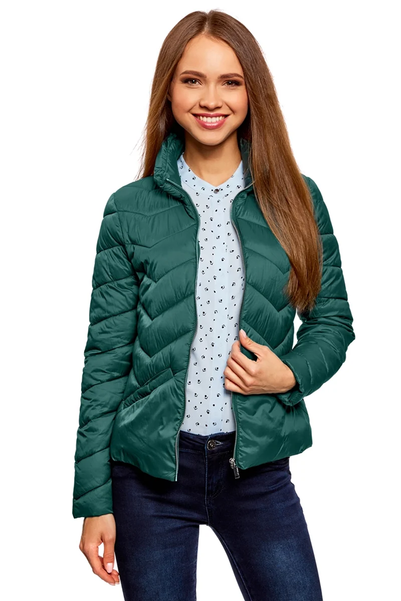 Куртка oodji Ultra зелёный