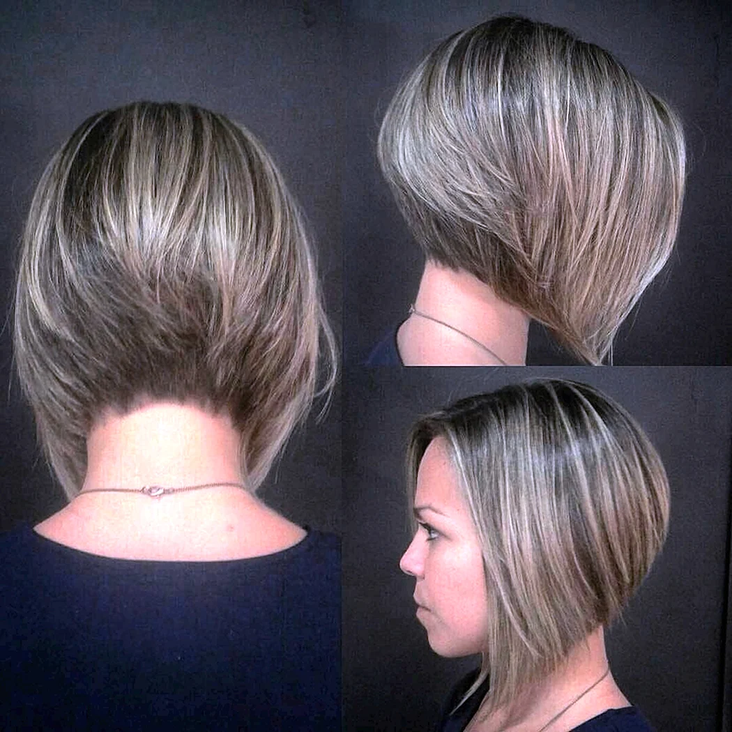 Удлиненный Боб затылок