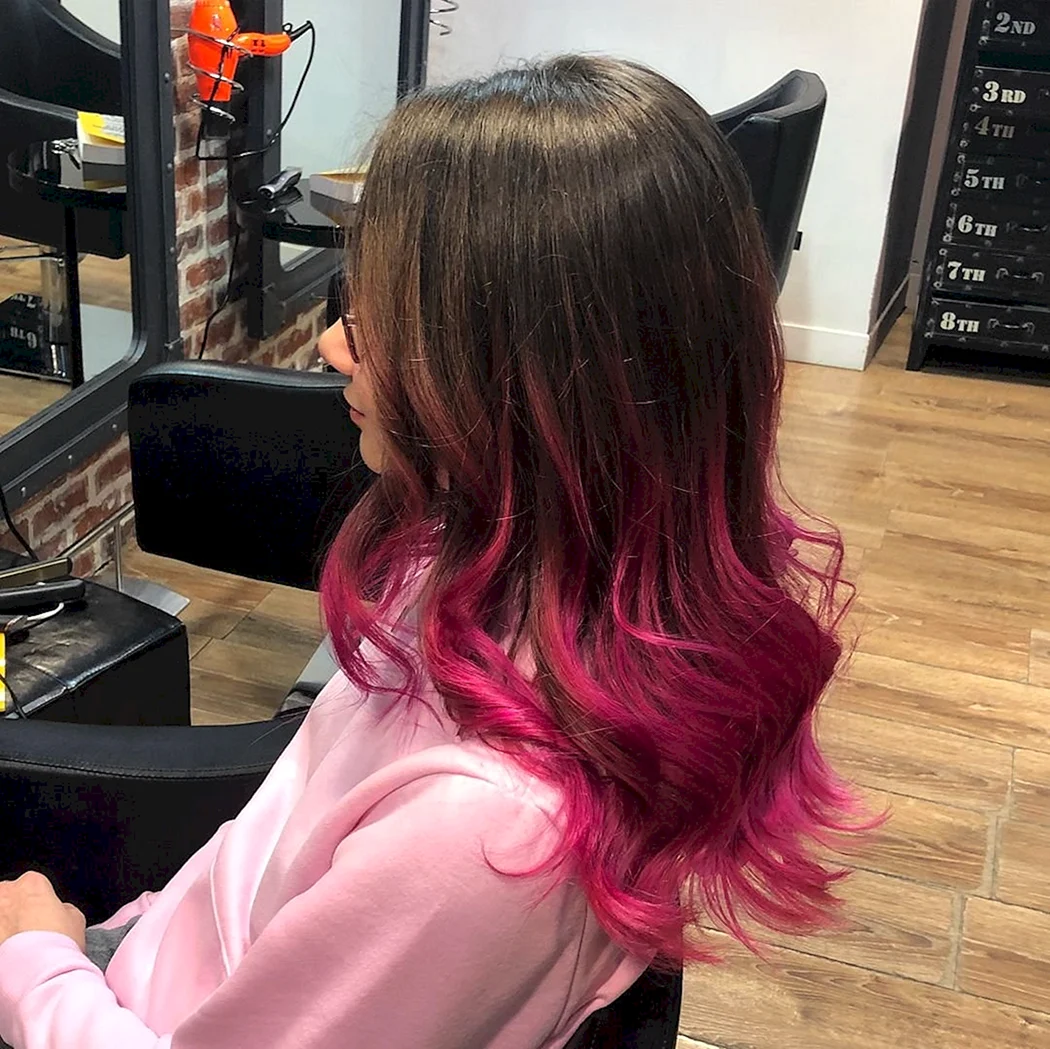 Балаяж фуксия