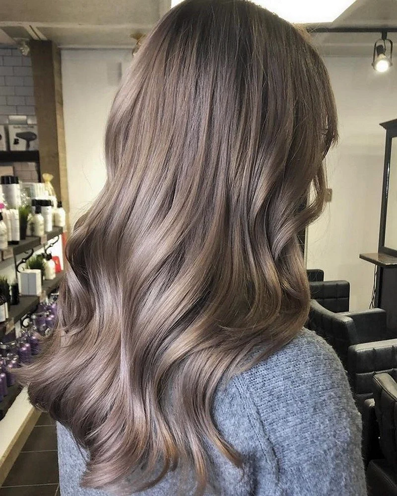 Окрашивание волос 2022 русый пепельный