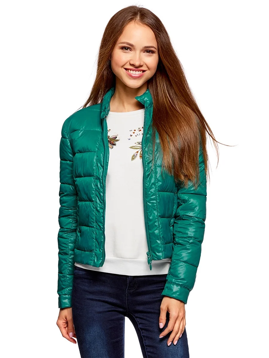 Куртка Оджи женская темно Изумрудная