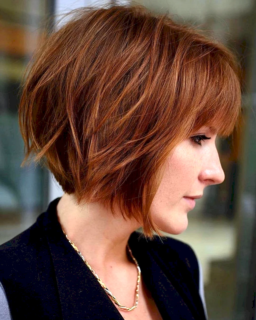 Стрижка градуированное каре Каскад Боб