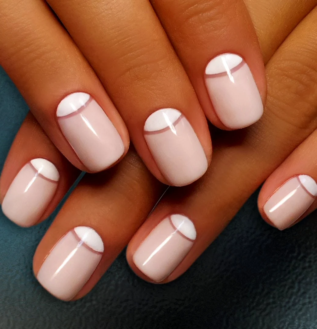 Френч обратный френч лунки