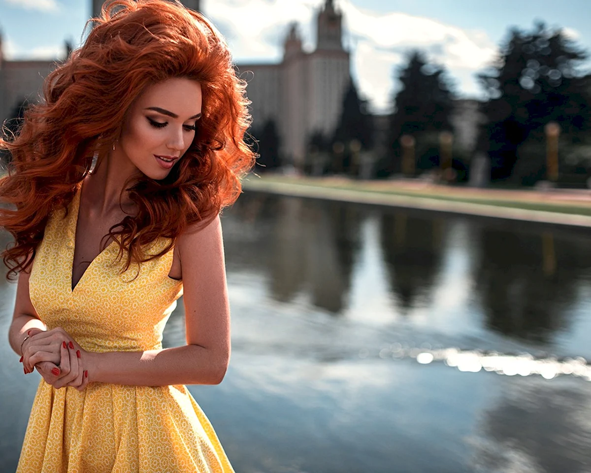 Анастасия Шнайдер модель рыжая