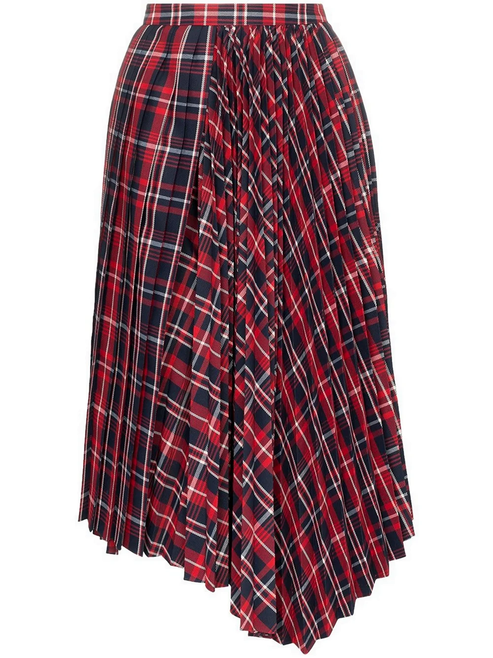 Плиссированная юбка в клетку