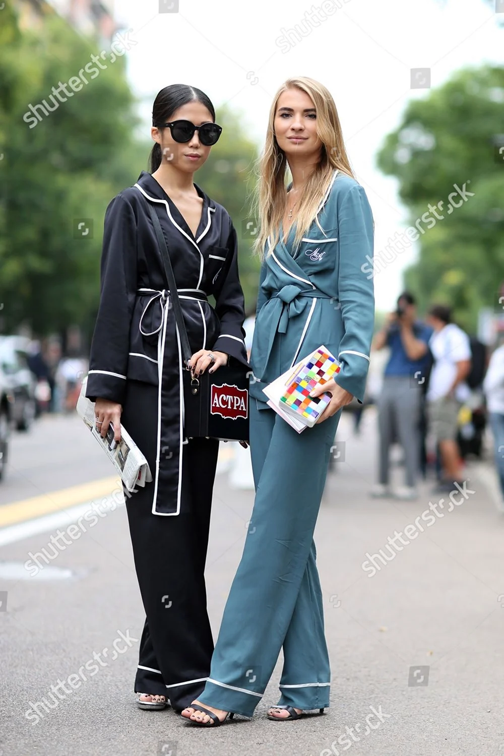 Стрит стайл пижамный стиль