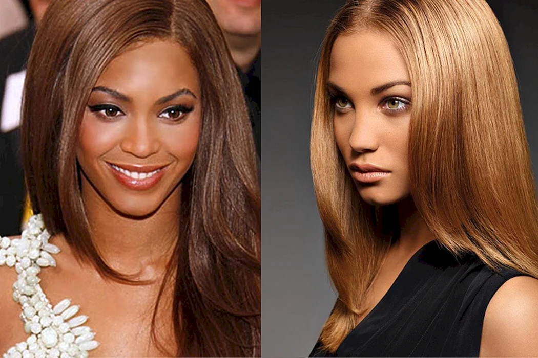 Шоколадно Карамельный цвет волос