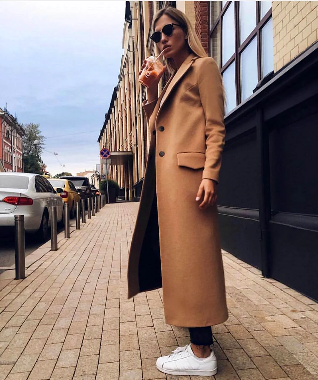 Обувь с длинным пальто