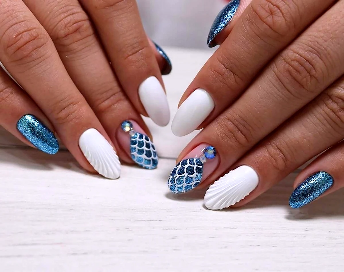 Маникюр Ракушка