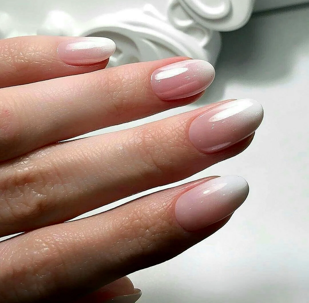 Жемчужная втирка френч градиент