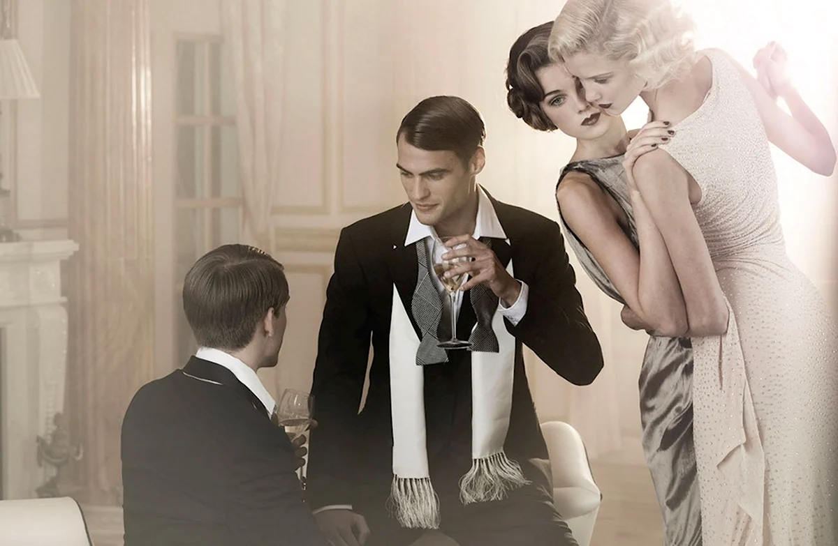 Фотосессия в стиле Великий Гэтсби мужская
